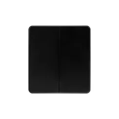Выключатель двухклавишный KRANZ Miele Round Оникс KR-78-0706-3