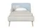 Кровать подростковая Ellipse Soft 90 х 200 см Бежевая/голубая