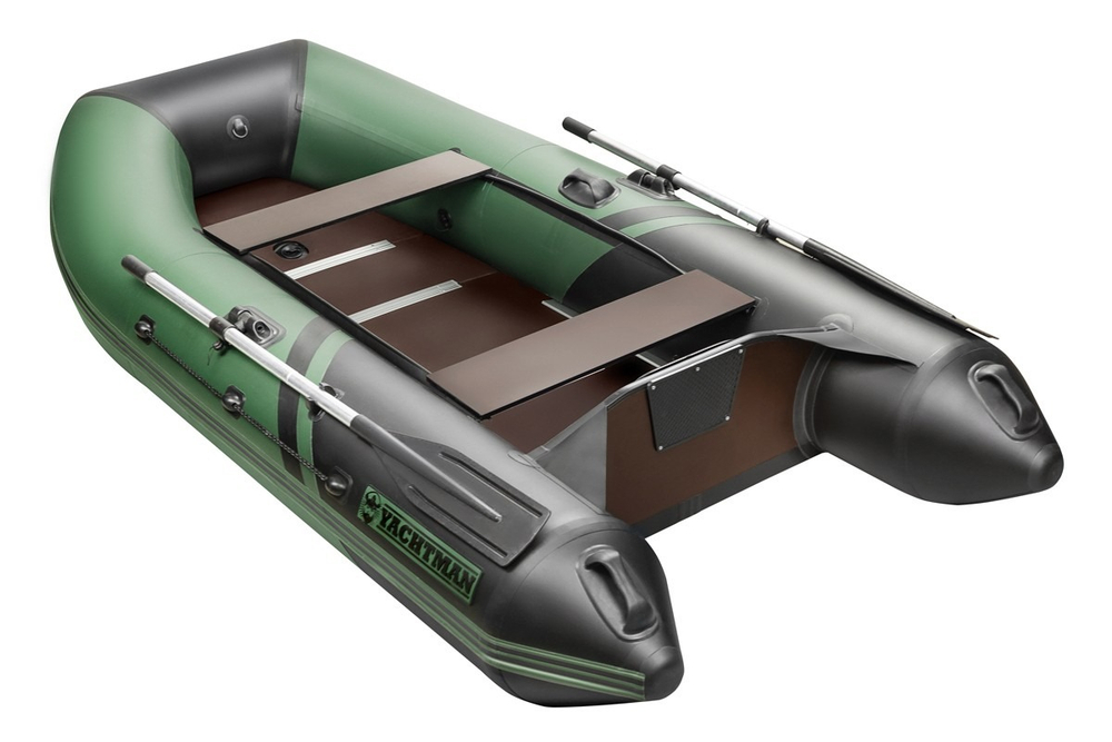 YACHTMAN-280 СК зеленый-черный + PARSUN T 5.0 BMS (комплект лодка + мотор)