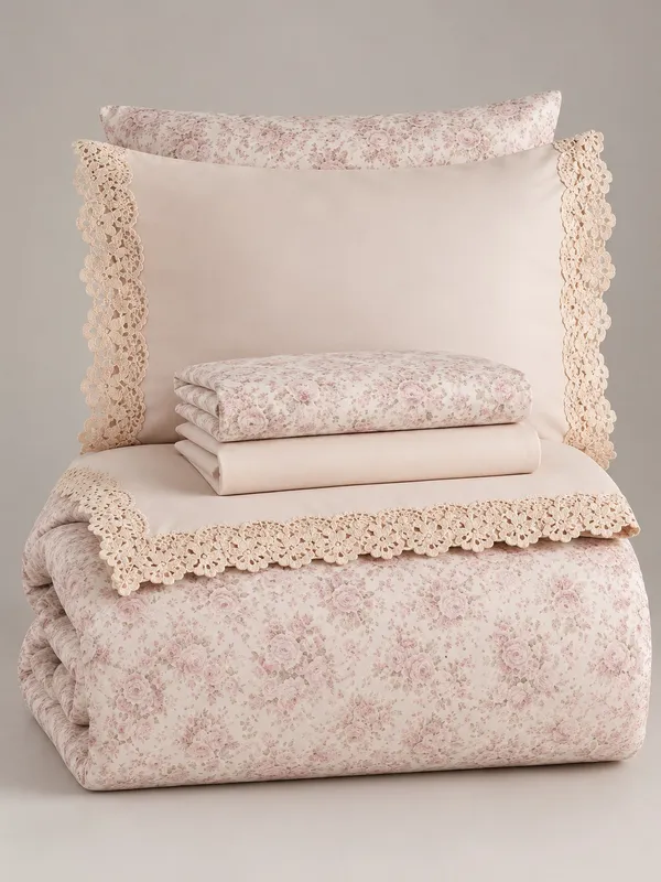 Gelin Home КПБ 6 пр. ROSE пыльная роза пододеяльник 200*220, простынь 240*260, наволочки 50*70 2шт, декоративные наволочки 50*70 2шт GLNN603