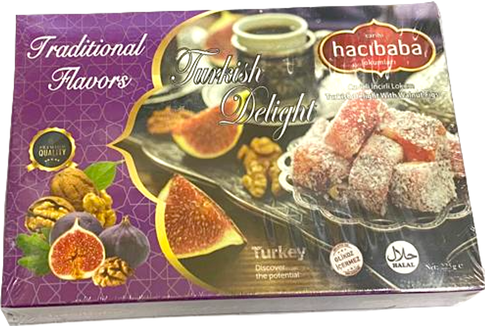 Рахат-лукум Hacibaba с инжиром и грецким орехом 225 г