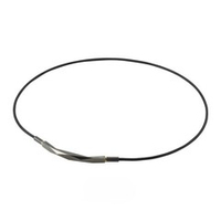 Ожерелье DIAMOND CUT, МЕТАХ, черное, 50 см.