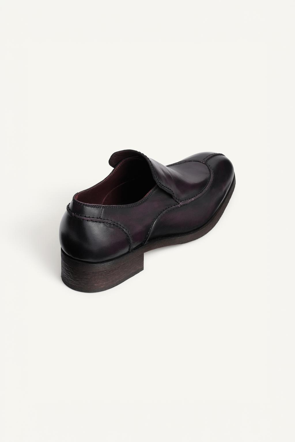 ZARA ЭЛЕГАНТНЫЕ КОЖАНЫЕ МОКАСИНЫ, ФИОЛЕТОВЫЙ
