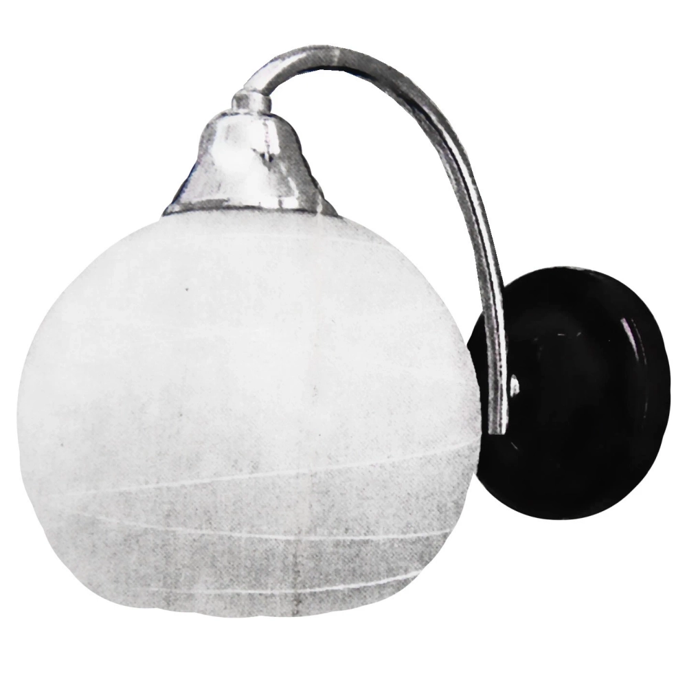 Бра 1*40Вт Е27 18*12*22см белый хром 3-50699/1
