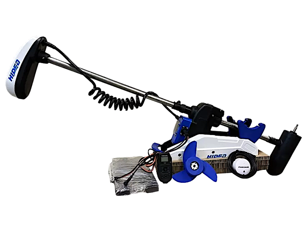 Подвесной электрический мотор якорь Hidea OMS250S 60″ GPS 24V
