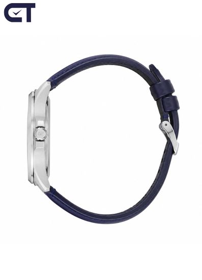 CASIO EFV-140L-7AVUDF EDIFICE мужские наручные часы — классическая трёхстрелочная модель с кожаным ремешком