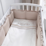 Комплект белья для классической кроватки Toys Sateen 6 предметов цвет песочный