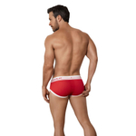 Красные трусы-брифы из перфорированной ткани Power Piping Brief (Размер: L) (Цвет: красный)