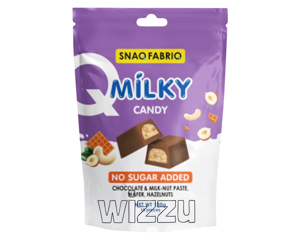 Шоколад  молочный SNAQ FABRIQ с фундуком и хрустящим тестом 130г