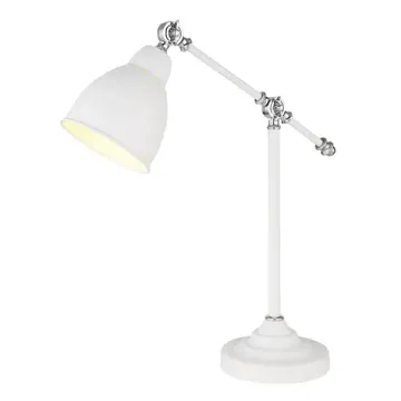 Настольная лампа 1*E27 A2054LT-1WH белый Braccio Arte lamp