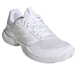 Женские теннисные кроссовки Adidas GameCourt 3 W Clay - footwear white/zero metallic/footwear white