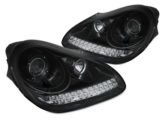 Фары передние PORSCHE CAYENNE 02-06 BLACK HID XENON