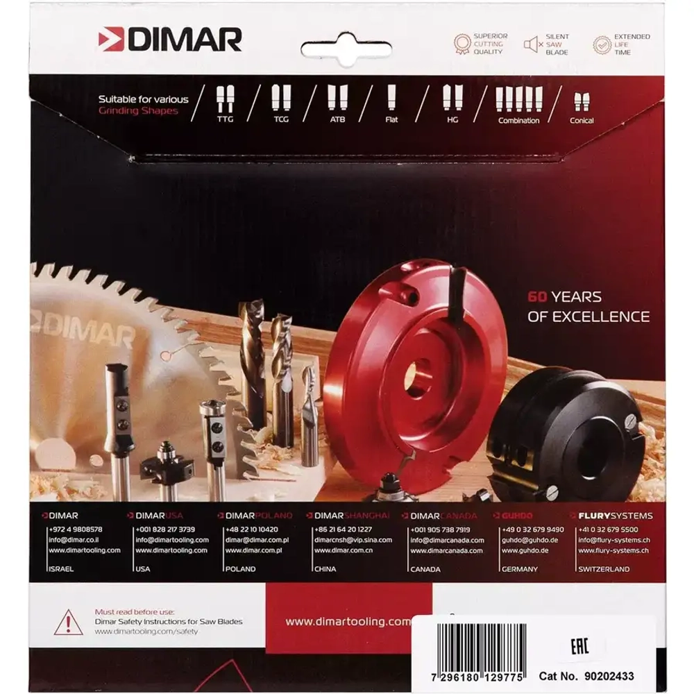 Пила по алюминию D150x20x2,8 Z48 DIMAR 90202433