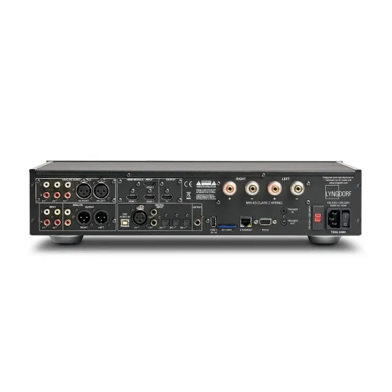 Lyngdorf TDAI-3400 Analog Input + Phono Input + HDMI Input 4K HDR Black