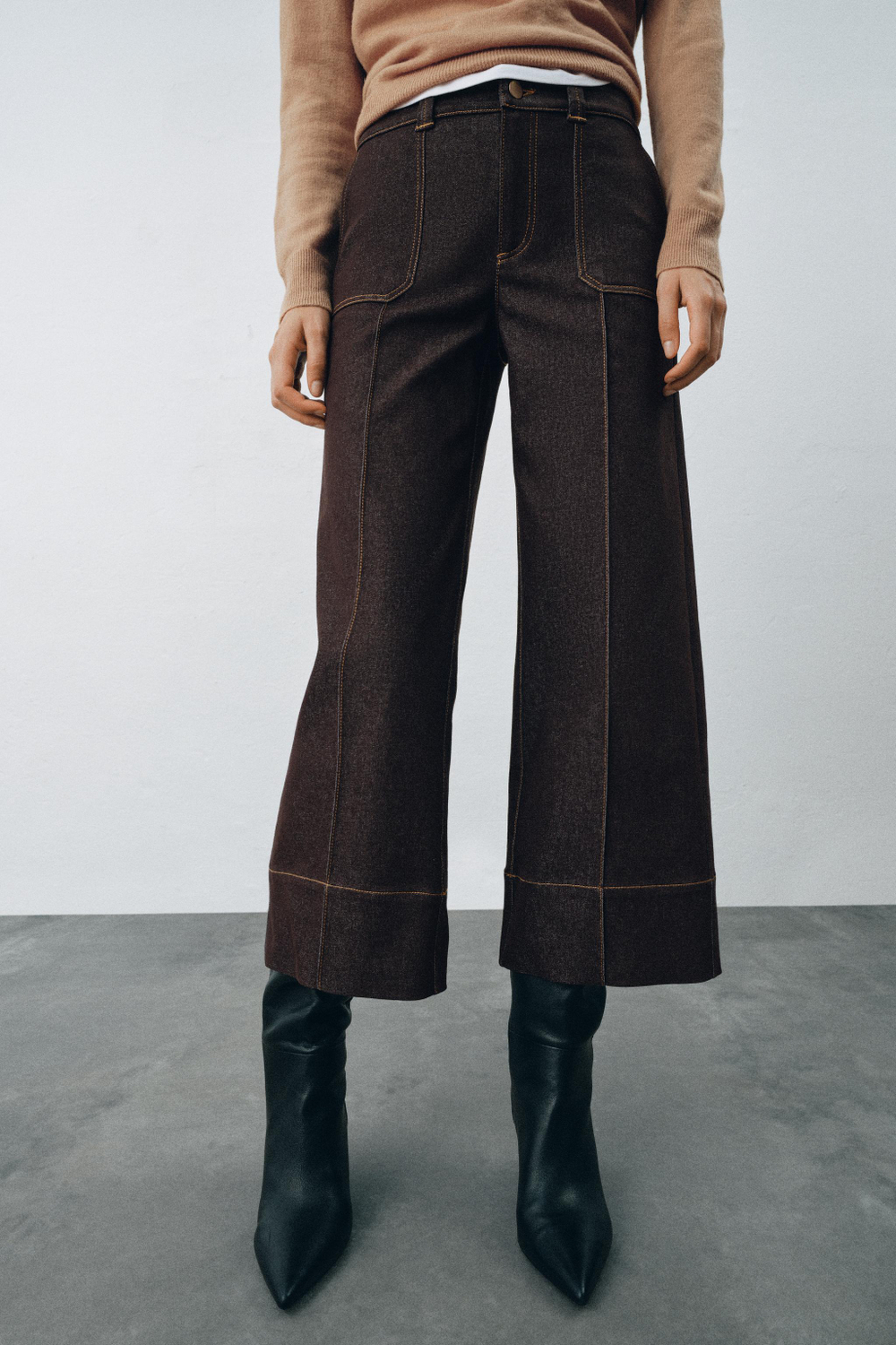 ДЖИНСЫ-КЮЛОТЫ Z1975 СО СРЕДНЕЙ ПОСАДКОЙ — ZARA