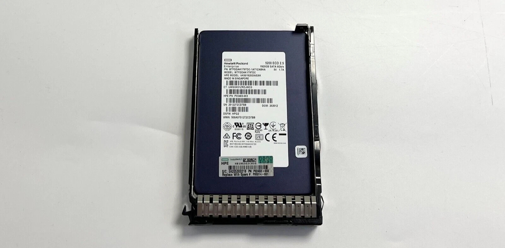 Жесткий диск HPE 1.92 TB P05314-001 SSD SATA RI P04478-B21