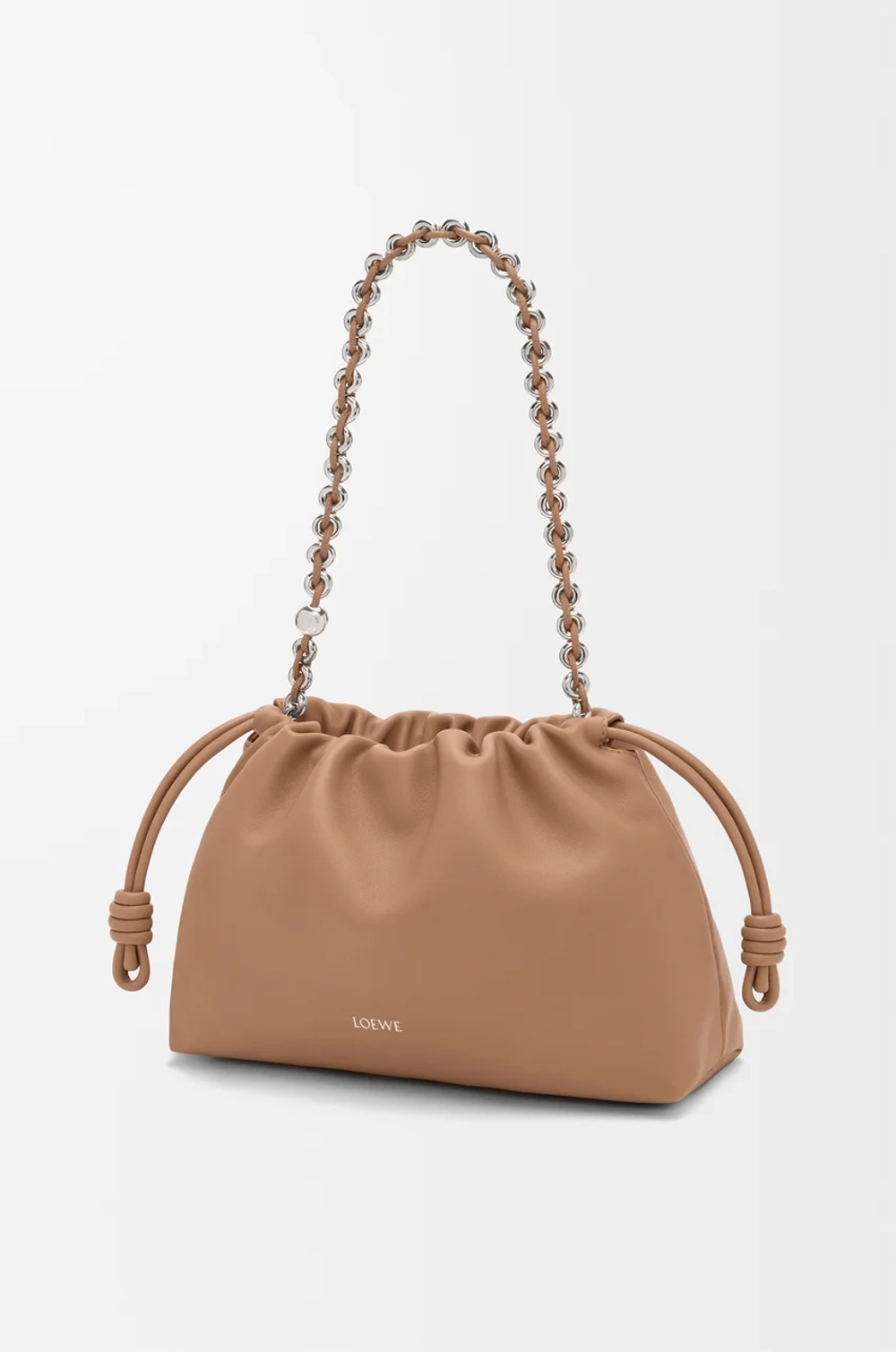 Loewe Сумка Flamenco среднего размера из мягкой кожи ягненка наппа, мокко