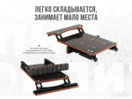 Комплект Кресло и рама из стали черного цвета Кокпит NovgGrayBlack, серый/светло-серый/винил