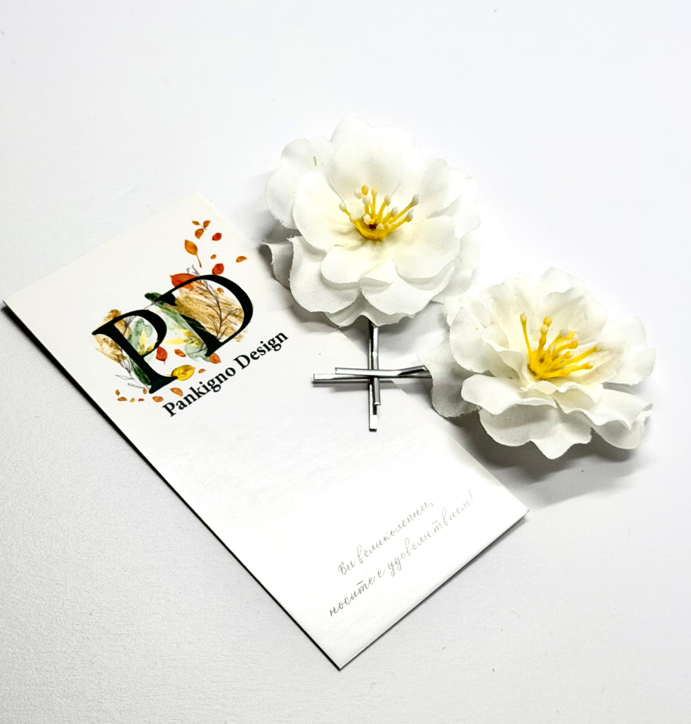 Невидимка Pankigno Design "Цвет вишни"