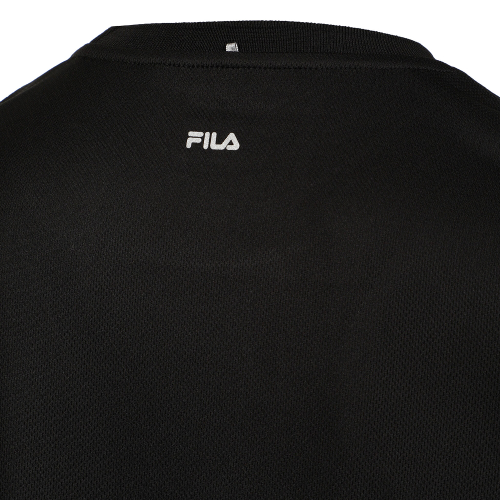Мужское теннисное поло Fila Theo T-Shirt Men - Black, White