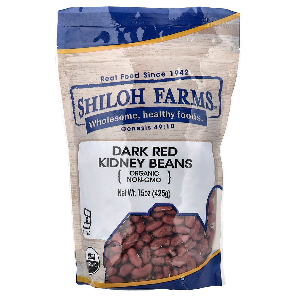 Shiloh Farms, органическая темная красная фасоль, 425 г (15 унций)