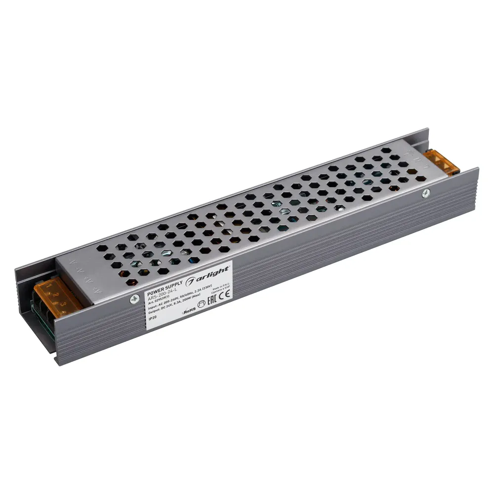 Блок питания ARS-200-24-L (24V, 8.3A, 200W) (Arlight, IP20 Сетка, 3 года) Блок питания ARS-200-24-L (24V, 8.3A, 200W) (Arlight, IP20 Сетка, 3 года)