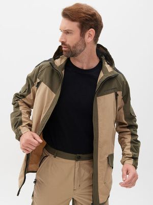 Костюм летний Горка-Люкс ткань Nylon Cotton Рип-Стоп цвет Хаки/Песок