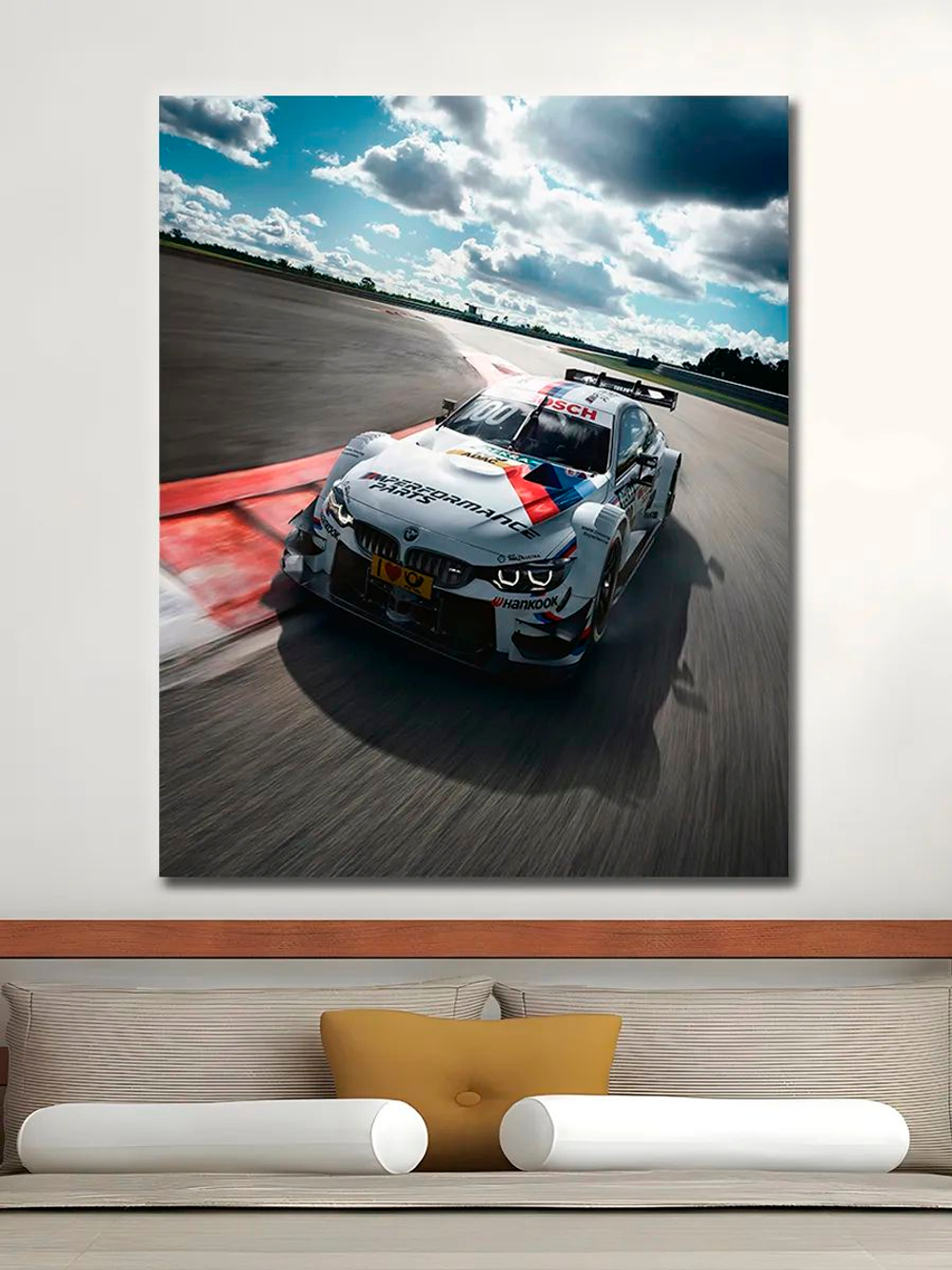 Картина "NASCAR", на стену для интерьера 50х70см 1шт.