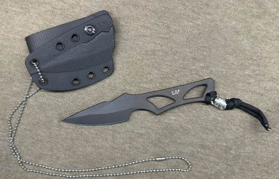 Шейный нож Spartan Blades Enyo - сталь CPM-S45VN, чёрный