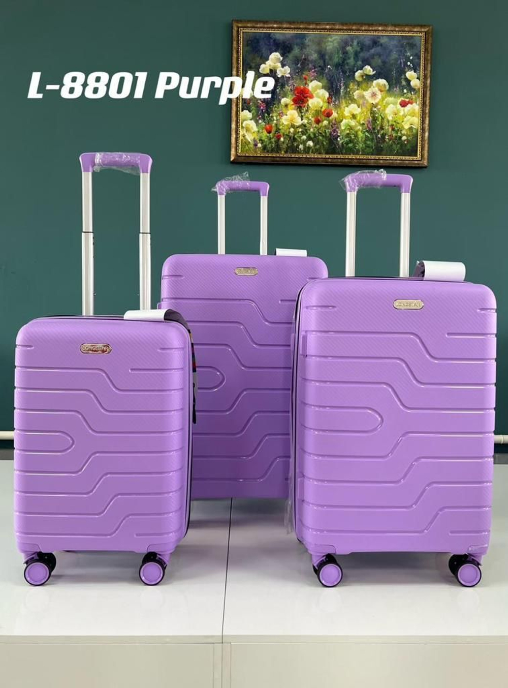 Большой чемодан Bon-Voyage PP Two, Лиловый, L
