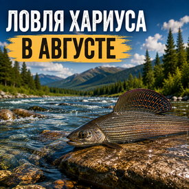 Ловля хариуса в августе: где искать, на что ловить и какую снасть выбрать