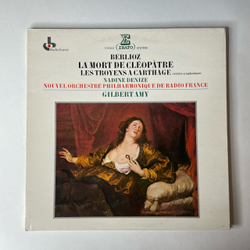 Винтажная виниловая пластинка LP Berlioz Берлиоз, Nadine Denize, Gilbert Amy La Mort De Cleopatre, Les Troyens A Carthage Опера Троянцы В Карфагене (Франция 1978)