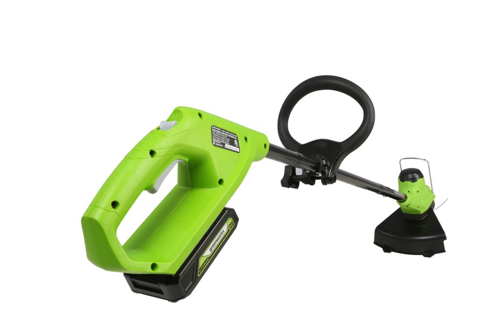 Аккумуляторный триммер Greenworks G24LT25, 2107207SA,24 V, 25 см, в комплекте с АКБ 2 Ач и ЗУ