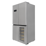 Холодильник GENCOOL GDCD-605W с винным шкафом, серебристый