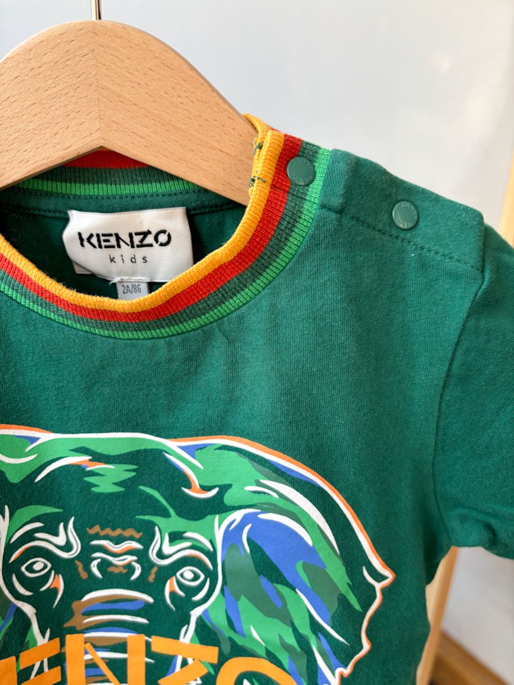 Хлопковая футболка Kenzo, 86