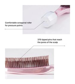 S-HEART-S Расческа с массажным роллером для кожи головы и волос Scalp Brush Bijulie