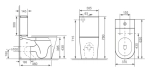 Унитаз-компакт Royce Ozzy (RCT-130407WH)