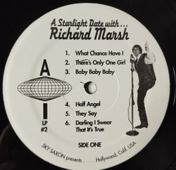 Винтажная виниловая пластинка LP Sky Saxon Presents A Starlight Date With Richard Marsh (USA 2003)