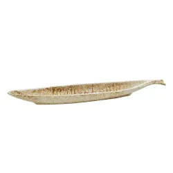 Блюдо овальное 44*5 см h4 см 200 мл для закусок Pearl Fish Sea Stone Frutti di Mare P.L. [4]