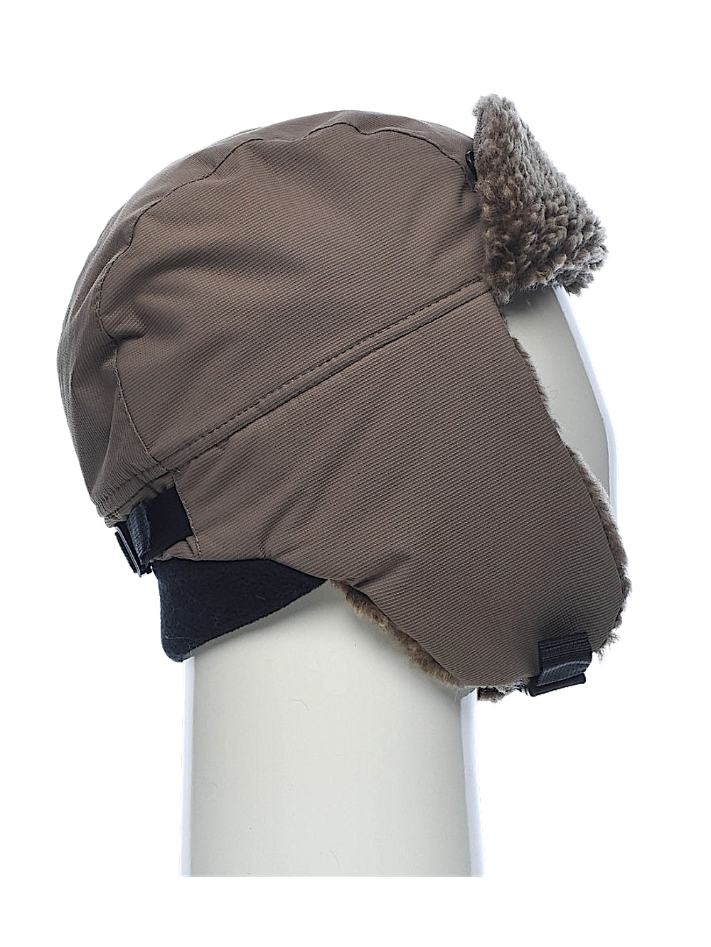 Шапка-ушанка Extreal Стрит Мех барашек Коричневый Мембрана Breathable XL(58-59) Олива