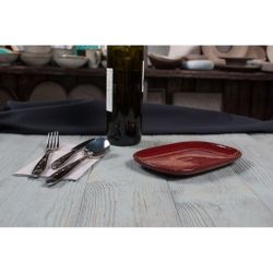 Блюдо овальное 20*13 см h1,9 см для закусок Evolution Dark Red P.L. Proff Cuisine [1]