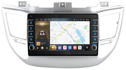 Магнитола для Hyundai Tucson 2016-2018 - Kuberg OL-9705 (кнопки и крутилки), Android 12, Быстрая, CarPlay, 4G SIM-слот