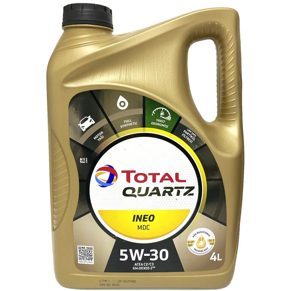 Масло моторное TOTALENERGIES INEO MDC 5W-30 синтетическое 4 л 227344