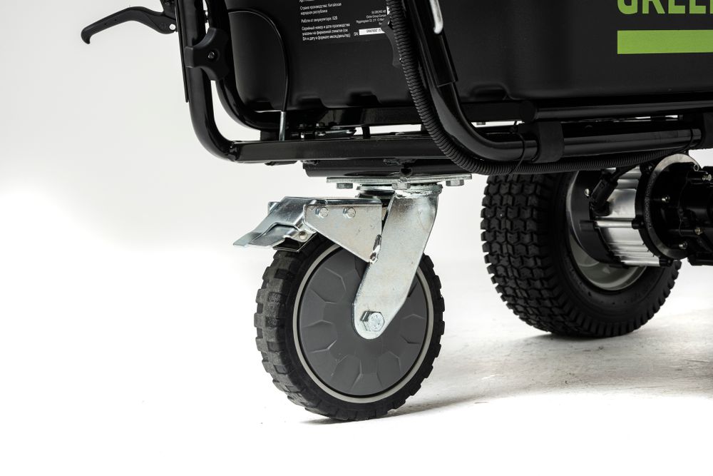 Аккумуляторная самоходная садовая тележка Greenwork 82GCK5, 7400607UB,82v, 106 л, АКБ 5 А·ч и ЗУ
