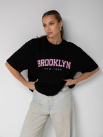 Футболка оверсайз с принтом Brooklyn