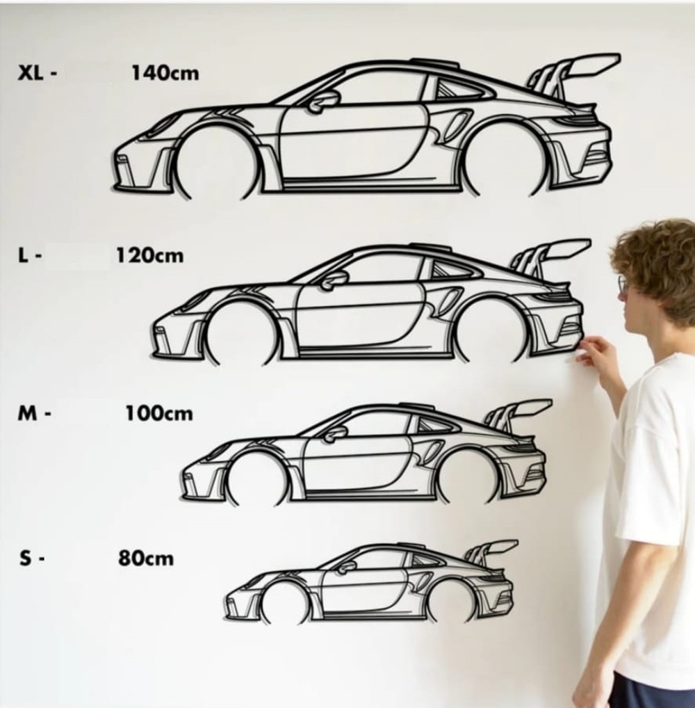 Панно автомобиль "Porsche"
