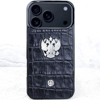 Чехол iPhone Premium Euphoria Герб РФ Croc