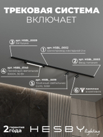 Комплект трековый Hesby Lighting No5 однофазная накладная Skylite HSBL_kompl_S005_NI2B3K