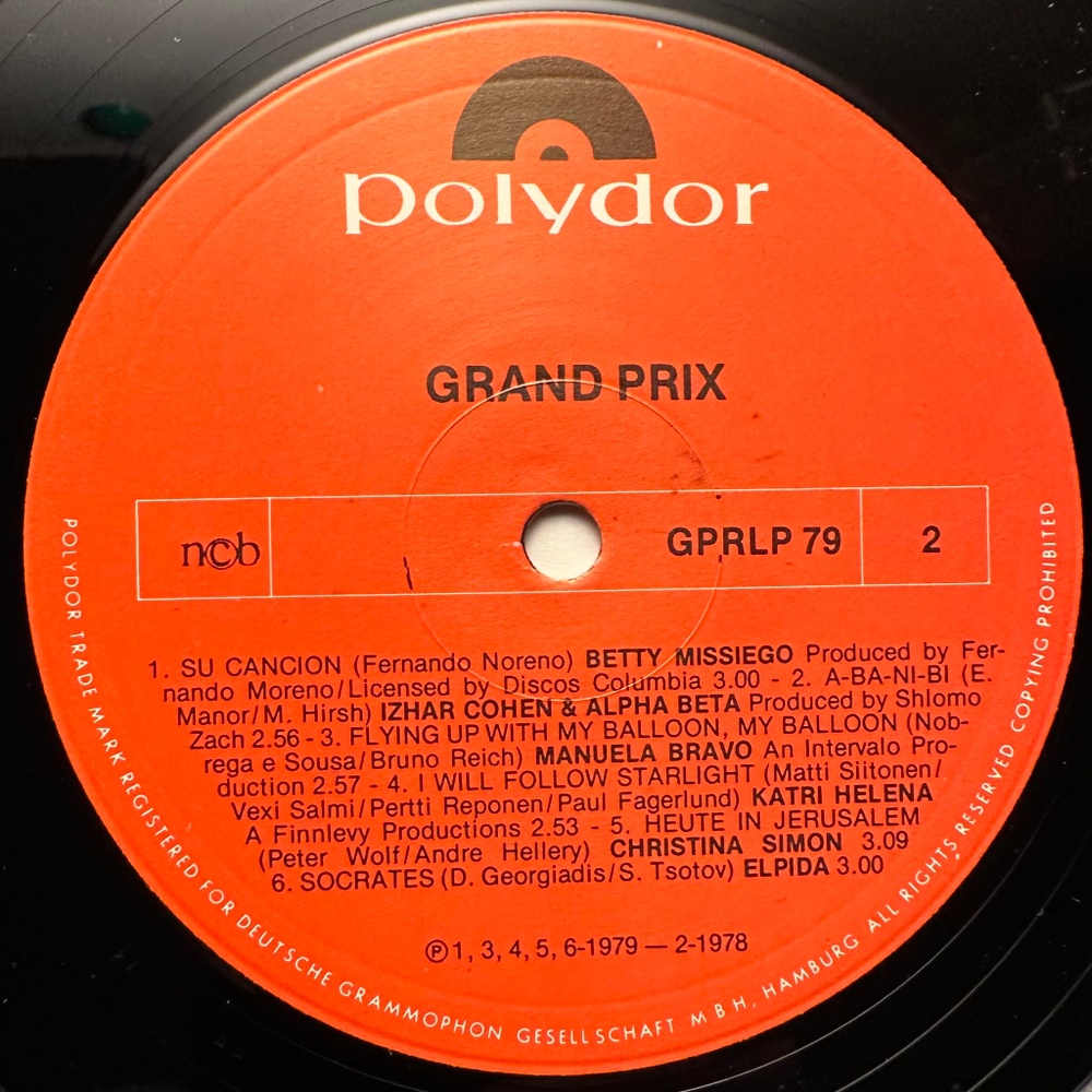 Сборник Grand Prix (Скандинавия 1979г.)