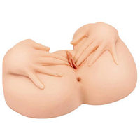 Телесный мастурбатор-полуторс 37,6х24,9х14см вагина и анус PipeDream PDX Plus Spread My Tight Pussy Mega Masturbator in Light RD62621